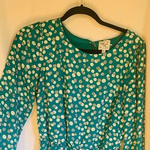 Long sleeve dotted dress #149